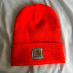 Orange Carhartt beanie